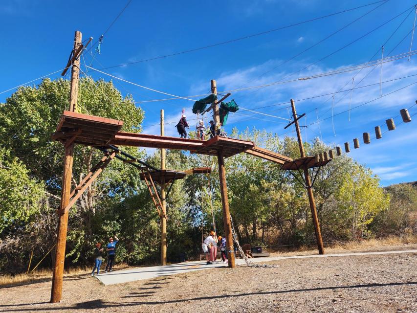 Ropes course from afar