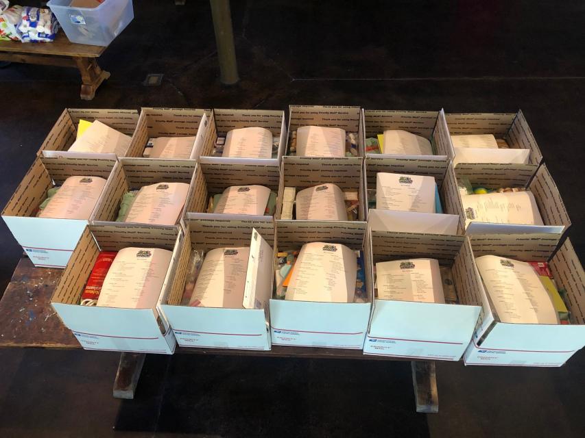 Camp Care Boxes for Families which included all the supplies they needed for the weekend.