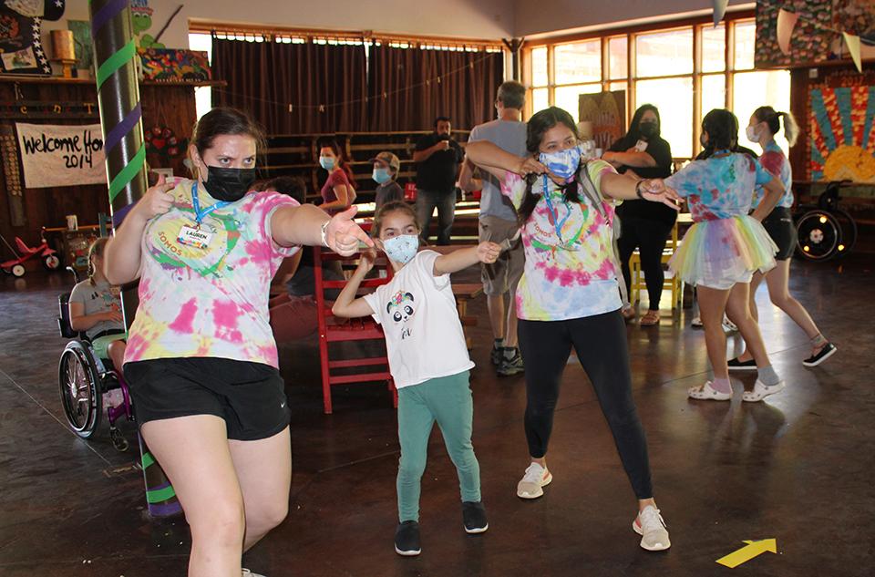 Chloe dancing at Camp!