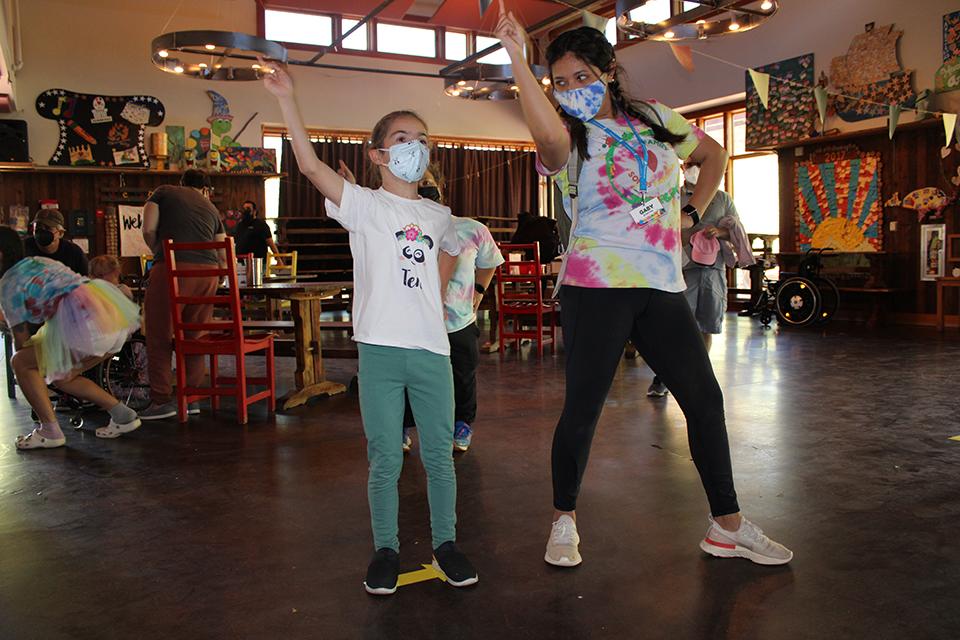 Chloe dancing at Camp!